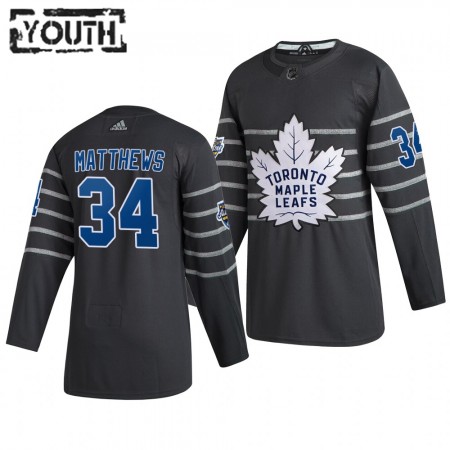 Toronto Maple Leafs Auston Matthews 34 Grijs Adidas 2020 NHL All-Star Authentic Shirt - Kinderen